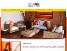 Tablet Screenshot of hoteldonajuana.com